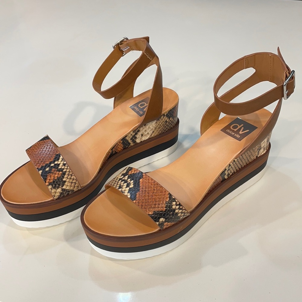 Snakeskin Dolce Vita Sandals. Size 8 women’s.